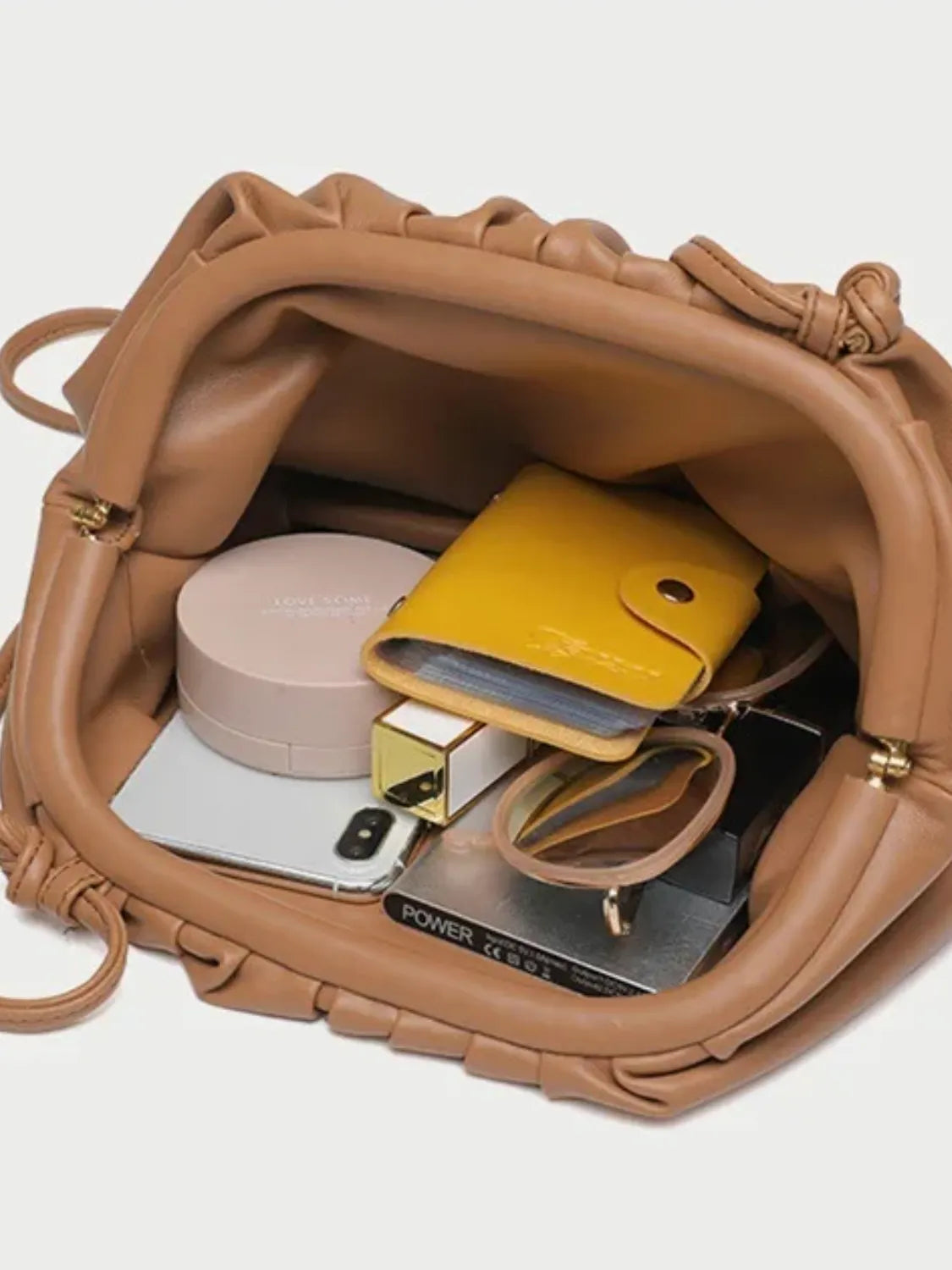Bolsa Femenina Baguette Bandolera de Hombro en Cuero PU - Livia