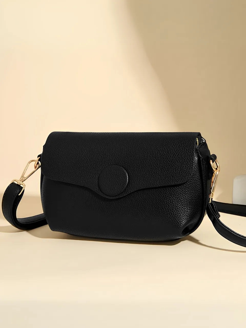 Bolsa Femenina de Hombro con Correa Ancha y Bolsillos con Cremallera - Jasmin