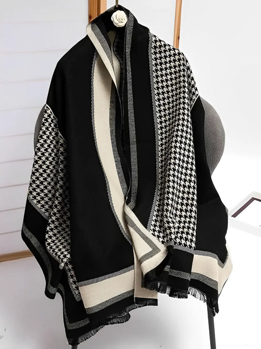 Bufanda Femenina en Cachemira con Estampado Tweed - Marise