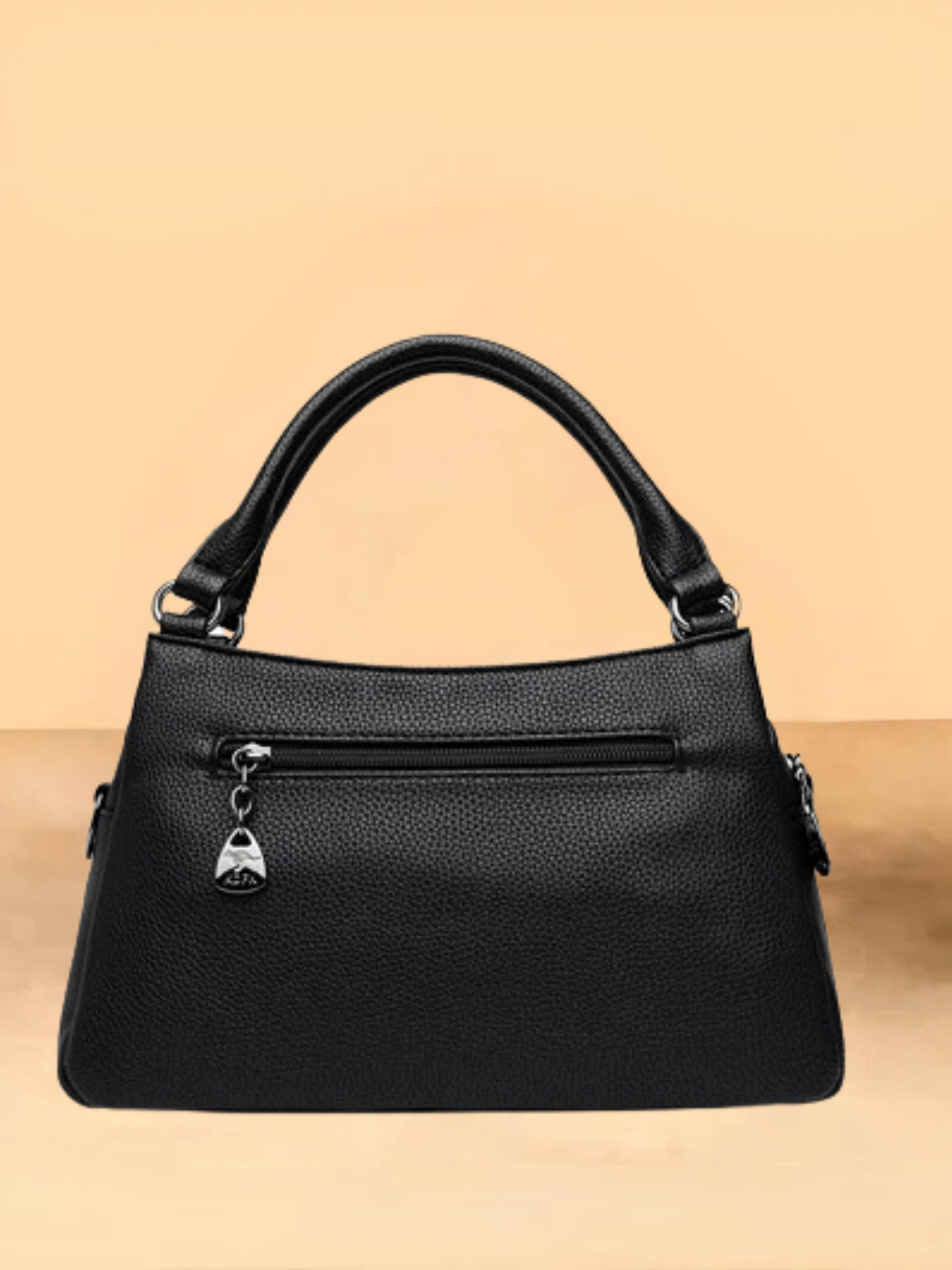 Bolsa Femenina Bandolera de Hombro en Cuero con Bolsillos Espaciosa - Amália